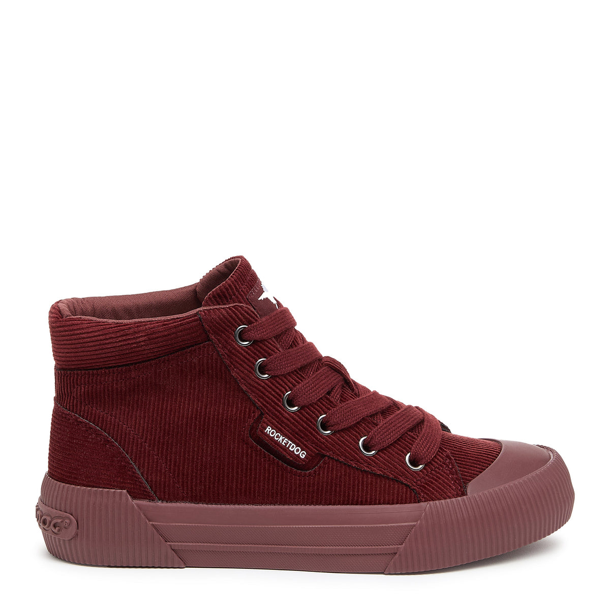 Cheery Rust Corduroy High Top Sneaker - Rocket Dog
