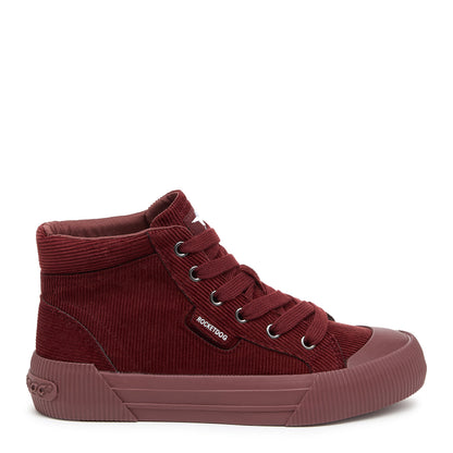 Cheery Rust Corduroy High Top Sneaker - Rocket Dog