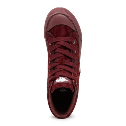Cheery Rust Corduroy High Top Sneaker - Rocket Dog
