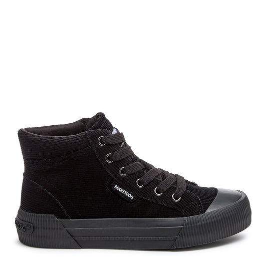 Cheery Black Corduroy High Top Sneaker - Rocket Dog
