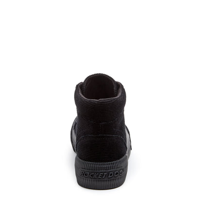 Cheery Black Corduroy High Top Sneaker - Rocket Dog