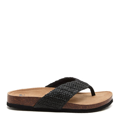 Aloha Black multi Flip Flops - Rocket Dog