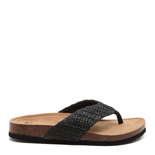 Aloha Black multi Flip Flops - Rocket Dog