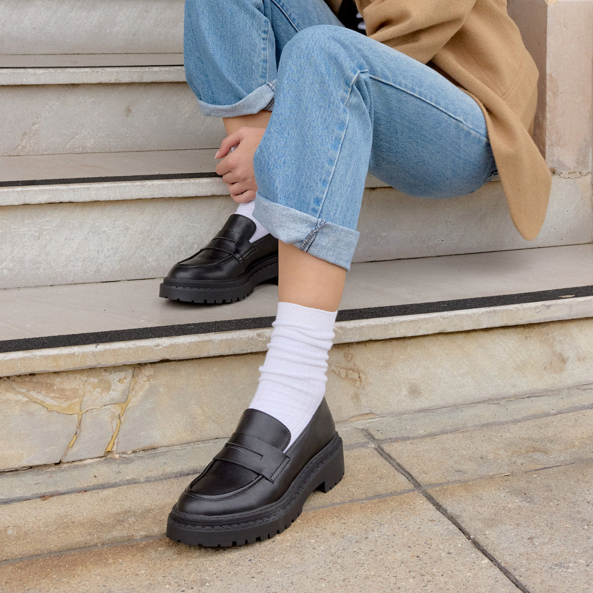Perry Lug Sole Slip-On Loafers - Rocket Dog