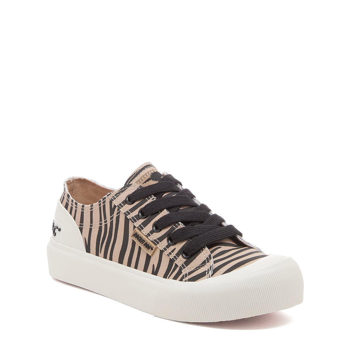 Jazzin Plus Tan Zebra Print Sneaker - Rocket Dog