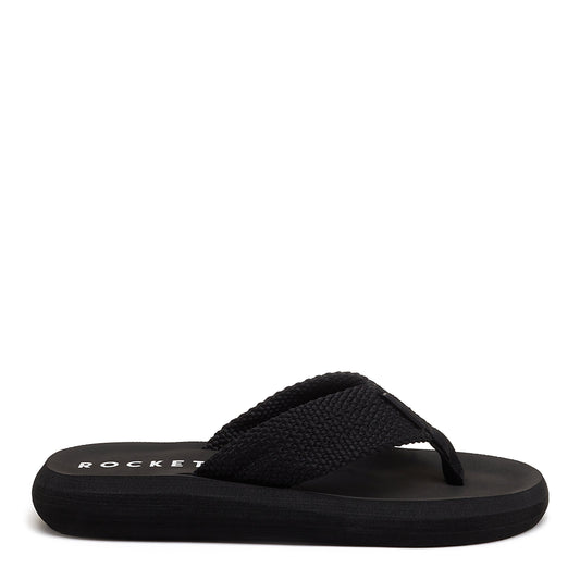 Sunset Black Webbing Flip Flop - Rocket Dog