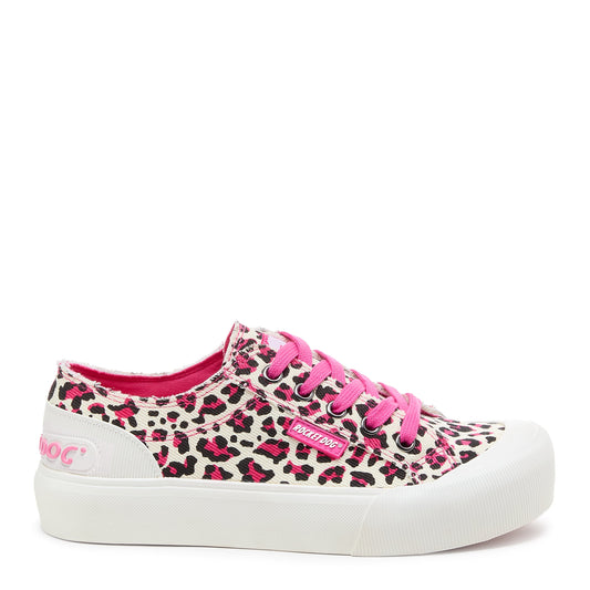 Jazzin Plus Pink Leopard Sneaker - Rocket Dog