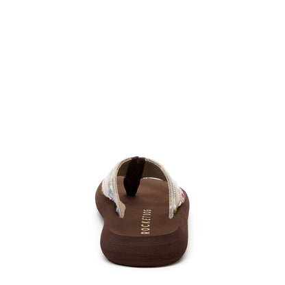 Spotlight Brown Multi Woven Flip Flop - Rocket Dog