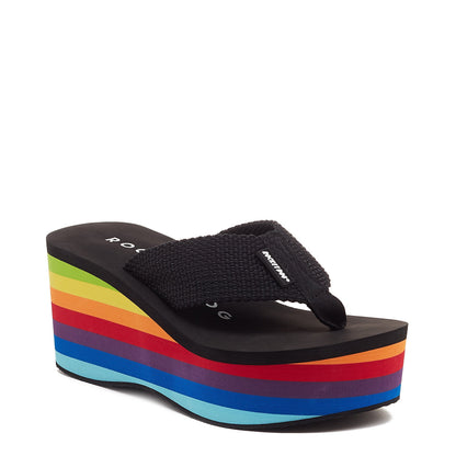 Crush Rainbow Black Platform Flip Flop  Rocket Dog - Rocket Dog