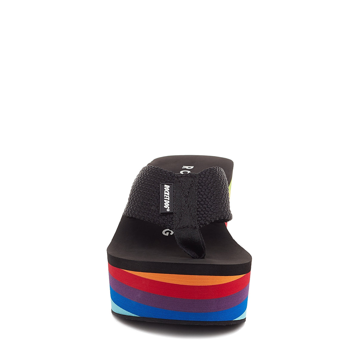 Crush Rainbow Black Platform Flip Flop  Rocket Dog - Rocket Dog