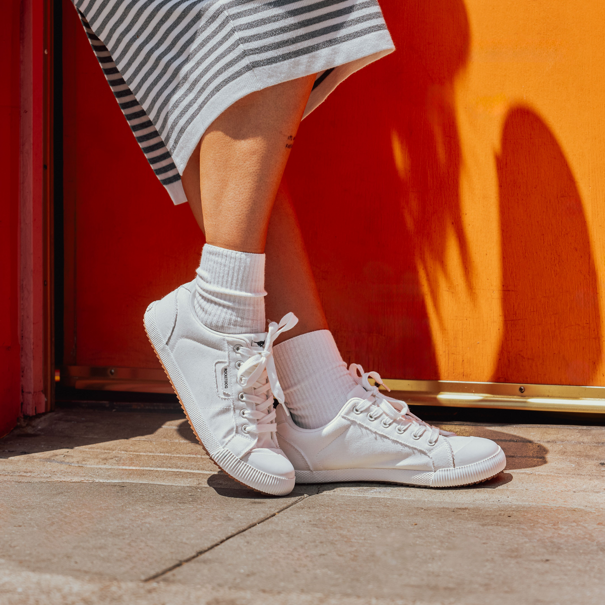 Cheery White Low Profile Sneaker - Rocket Dog