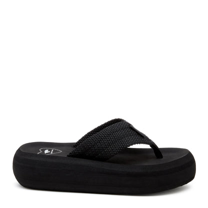 Sandy Black Webbing Platform Flip Flop - Rocket Dog