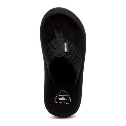 Sandy Black Webbing Platform Flip Flop - Rocket Dog
