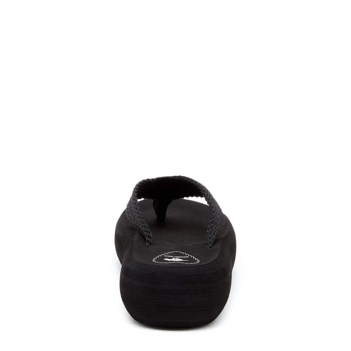 Sandy Black Webbing Platform Flip Flop - Rocket Dog