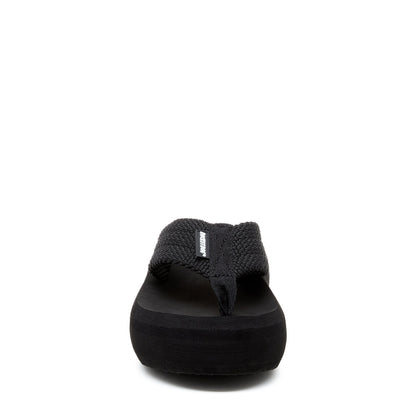 Sandy Black Webbing Platform Flip Flop - Rocket Dog