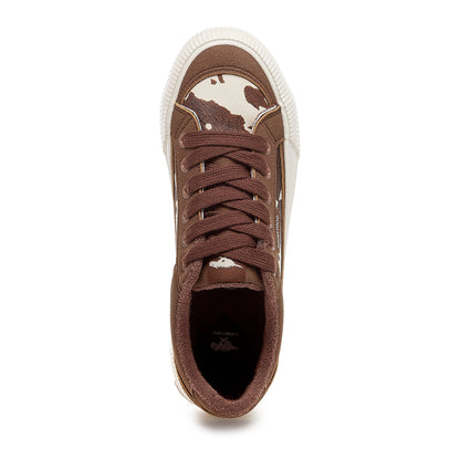 Rocket Dog Women’s Cheery Brown Cow Print Sneaker - Rocket Dog