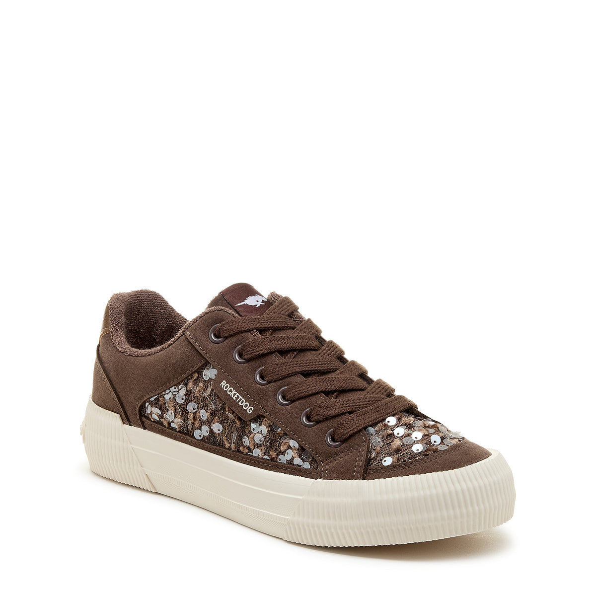 Cheery Brown Sequin Sneaker - Rocket Dog