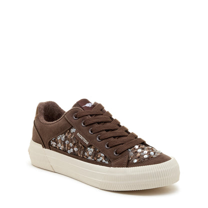 Cheery Brown Sequin Sneaker - Rocket Dog