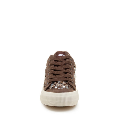 Cheery Brown Sequin Sneaker - Rocket Dog
