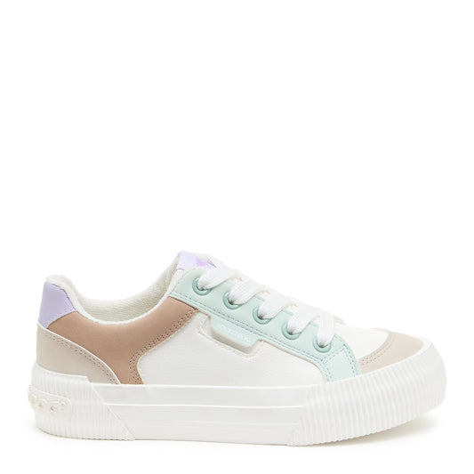 Cheery White Combo Color Block Sneaker - Rocket Dog