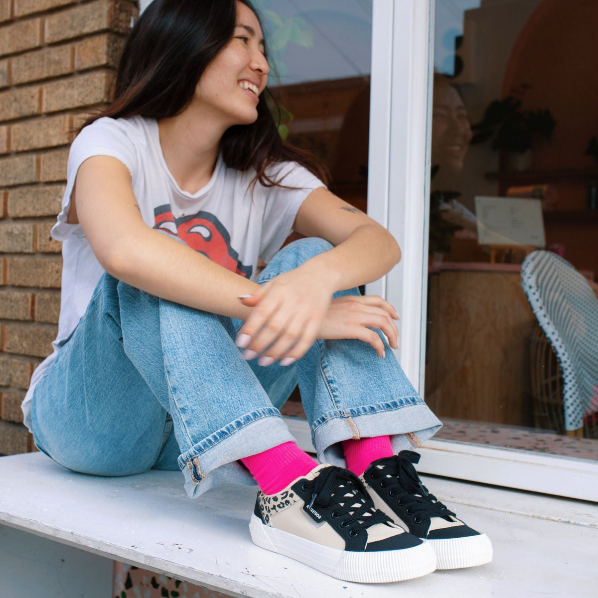 Cheery Leopard Color Block Sneaker - Rocket Dog