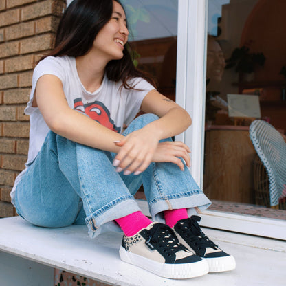 Cheery Leopard Color Block Sneaker - Rocket Dog
