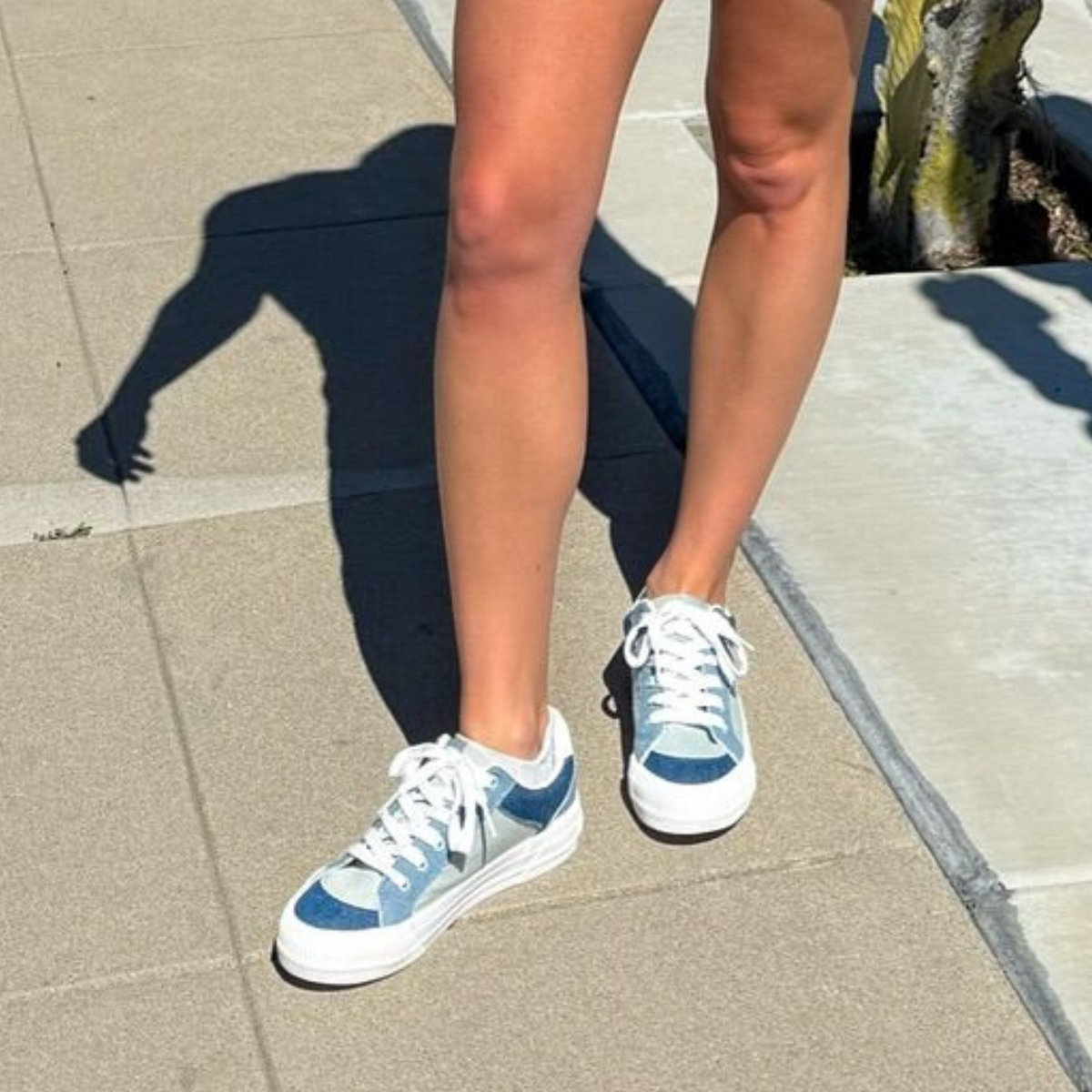 Cheery Blue Color Block Sneaker - Rocket Dog
