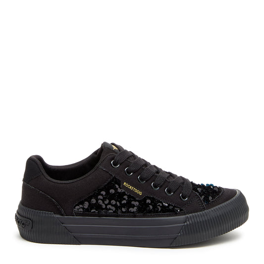 Cheery Black Sequin Sneaker - Rocket Dog