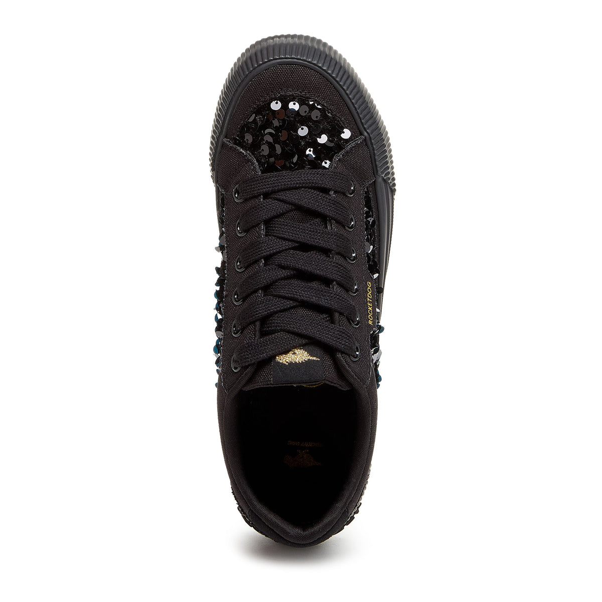Cheery Black Sequin Sneaker - Rocket Dog