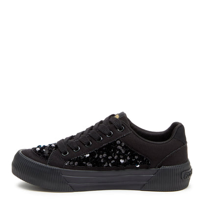 Cheery Black Sequin Sneaker - Rocket Dog