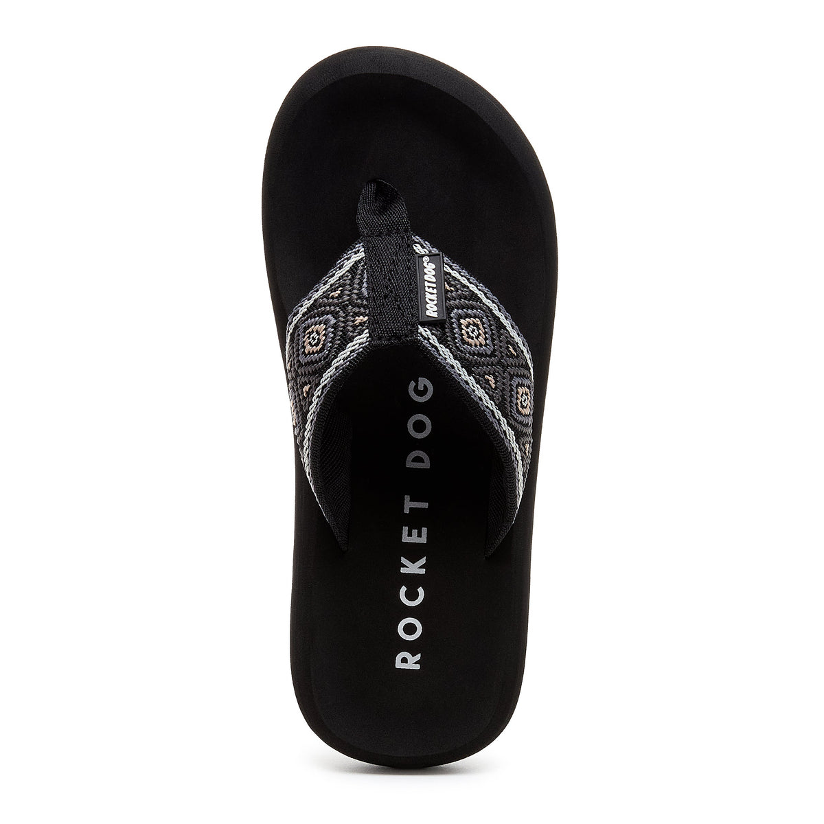 Spotlight Black Multi Flip Flop - Rocket Dog