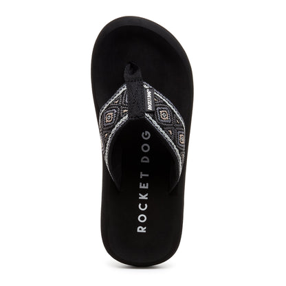 Spotlight Black Multi Flip Flop - Rocket Dog