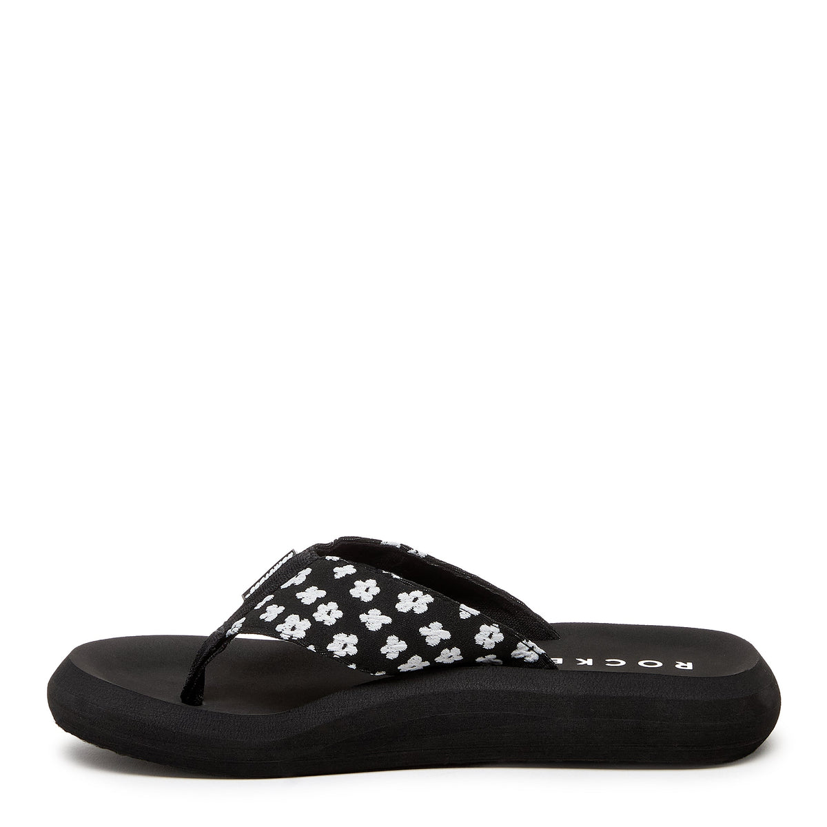 Spotlight Black Pixie Floral Flip Flop - Rocket Dog