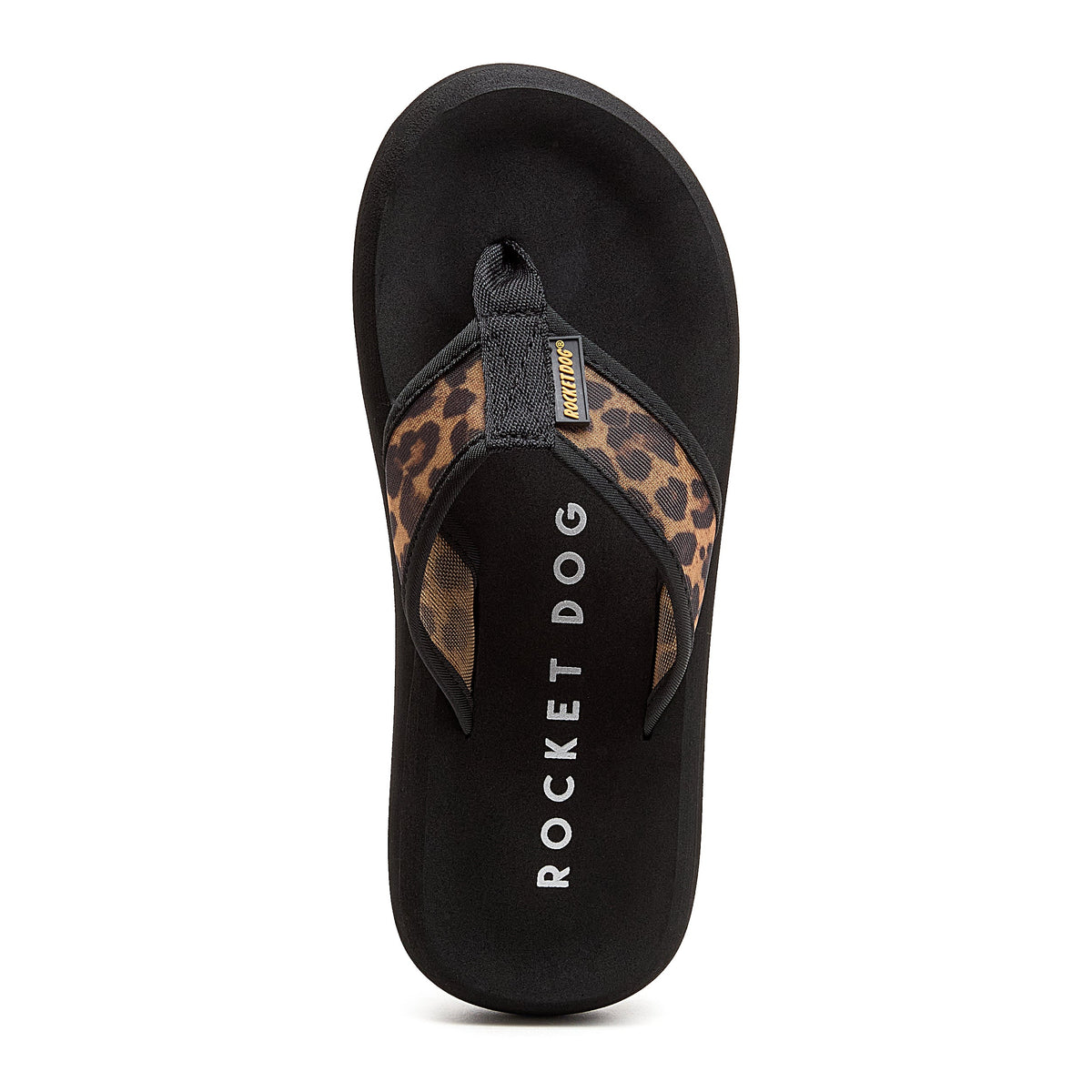 Spotlight Leopard Mesh Flip Flops - Rocket Dog