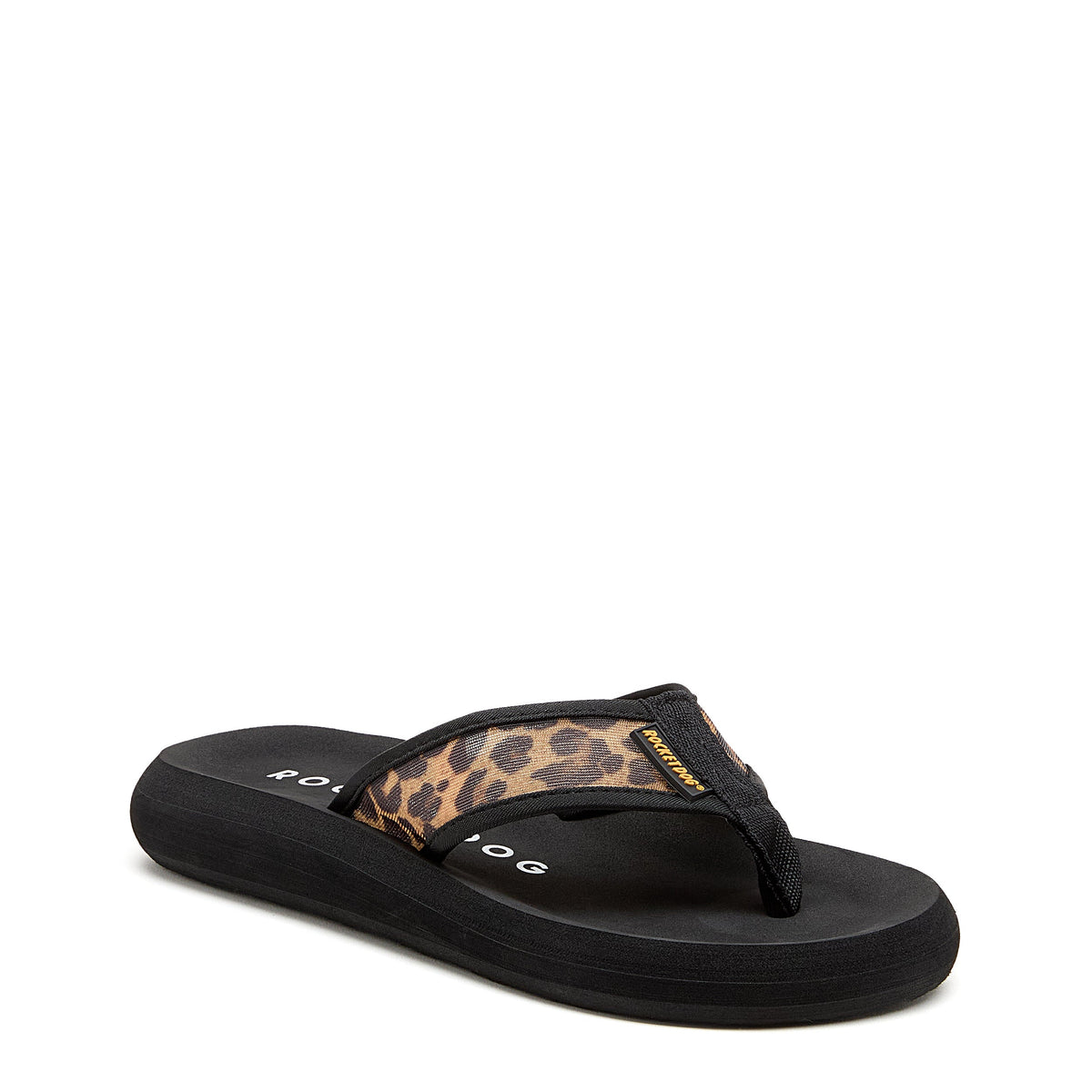 Spotlight Leopard Mesh Flip Flops - Rocket Dog