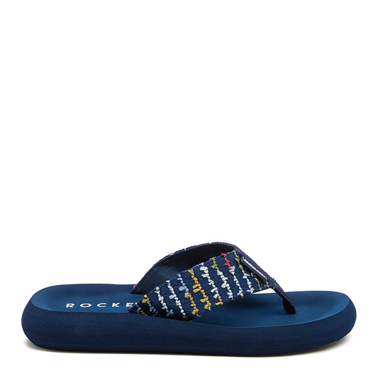 Spotlight Navy Multi Flip Flops - Rocket Dog