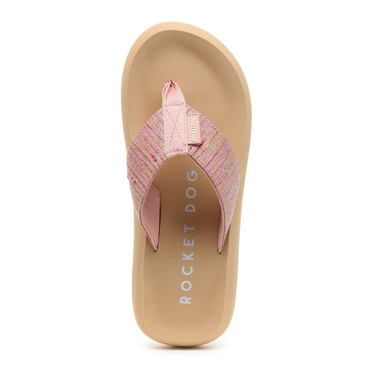 Spotlight Pink Perry Stripe Flip Flop - Rocket Dog