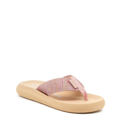 Spotlight Pink Perry Stripe Flip Flop - Rocket Dog