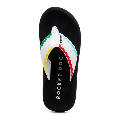 Spotlight White Multi Flip Flop - Rocket Dog
