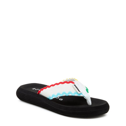 Spotlight White Multi Flip Flop - Rocket Dog