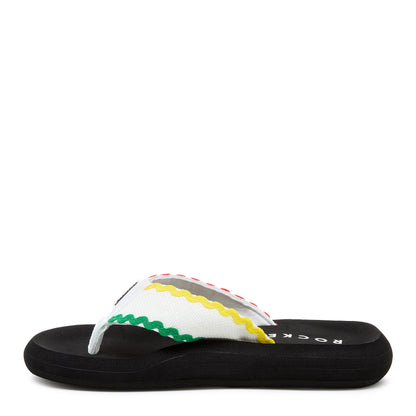 Spotlight White Multi Flip Flop - Rocket Dog