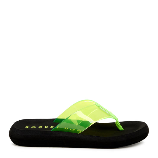 Sunset Neon Green Flip Flop - Rocket Dog