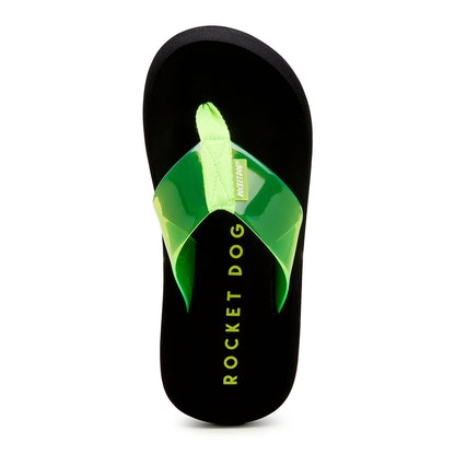 Sunset Neon Green Flip Flop - Rocket Dog