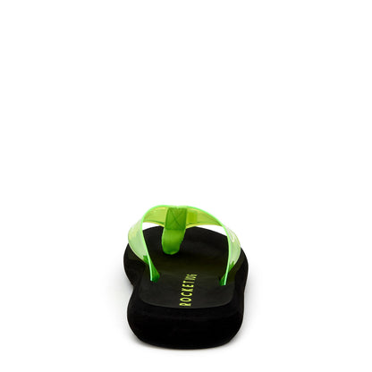 Sunset Neon Green Flip Flop - Rocket Dog