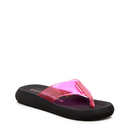 Sunset Pink Clear Flip Flop - Rocket Dog