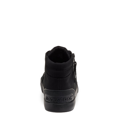 Jazzin All Black High Top Sneaker - Rocket Dog