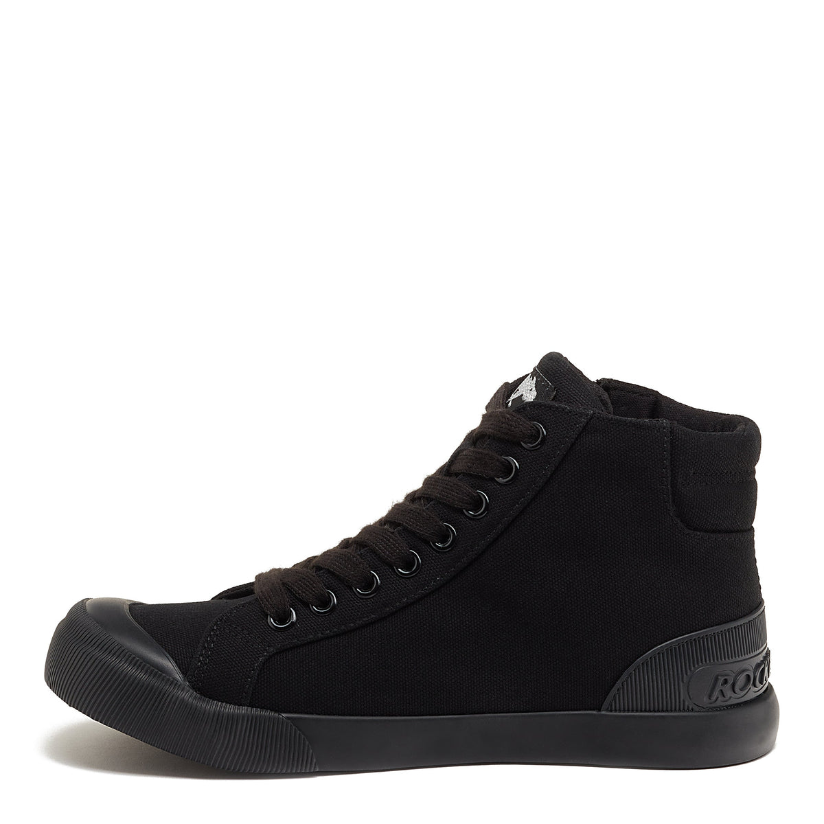 Jazzin All Black High Top Sneaker - Rocket Dog