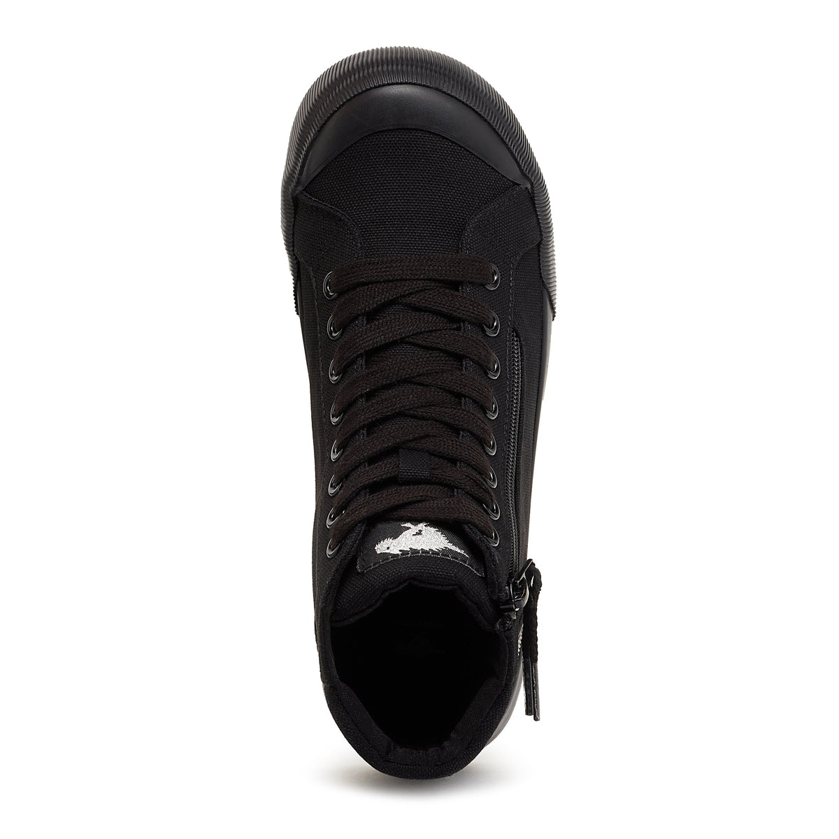 Jazzin All Black High Top Sneaker - Rocket Dog