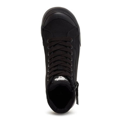 Jazzin All Black High Top Sneaker - Rocket Dog