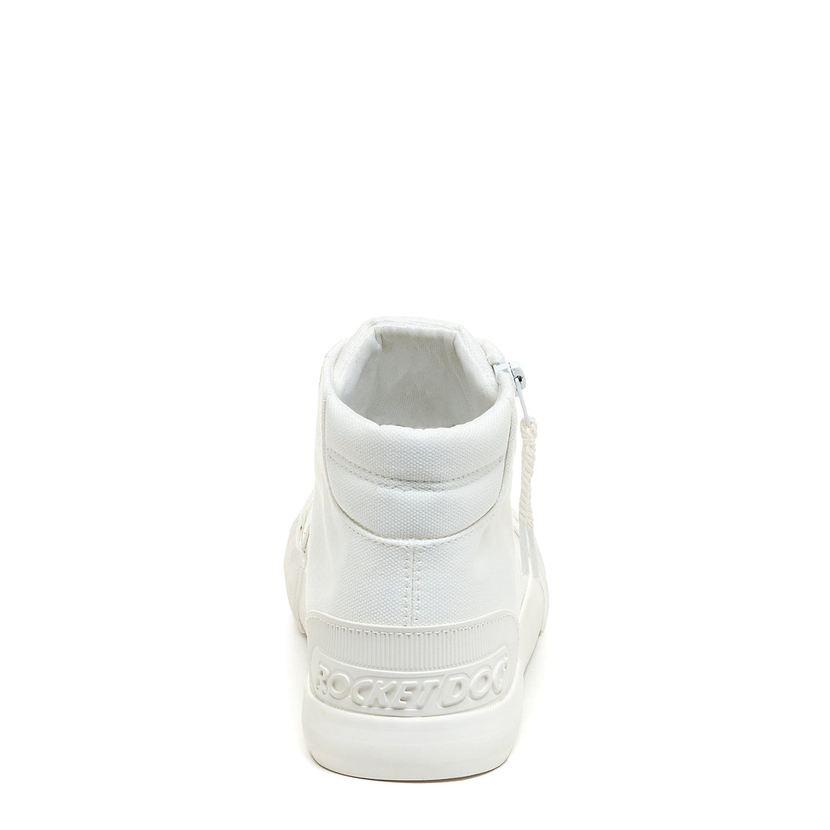 Jazzin All White High Top Sneaker - Rocket Dog